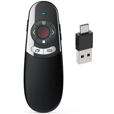 Dinostrike 2 In 1 Type C And Usb Presentation Clicker For Powerpoint
