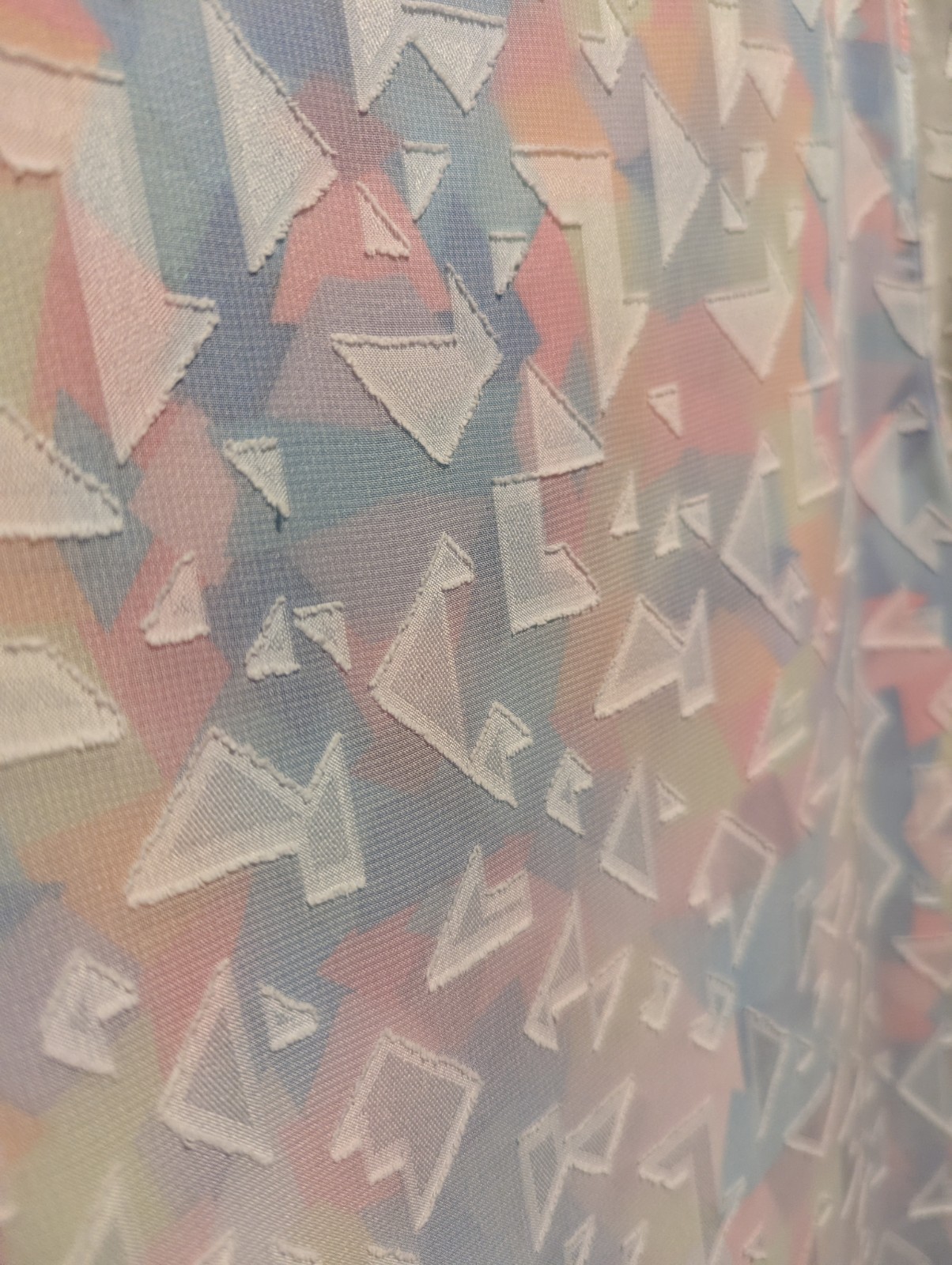 Cuddy Studios Double Layer Blouse Small Geometric… - image 2