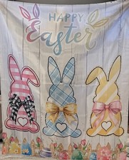 Brand New Shower Curtain With Hooks, Easter Themed