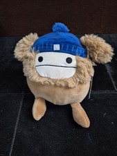Squishmallows Benny Yeti Bigfoot Fall Harvest Blue Beanie Hat 7”