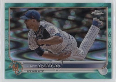 2022 Topps Chrome Sonic Aqua RayWave Refractor 148/199 Jacob deGrom #125 8x7