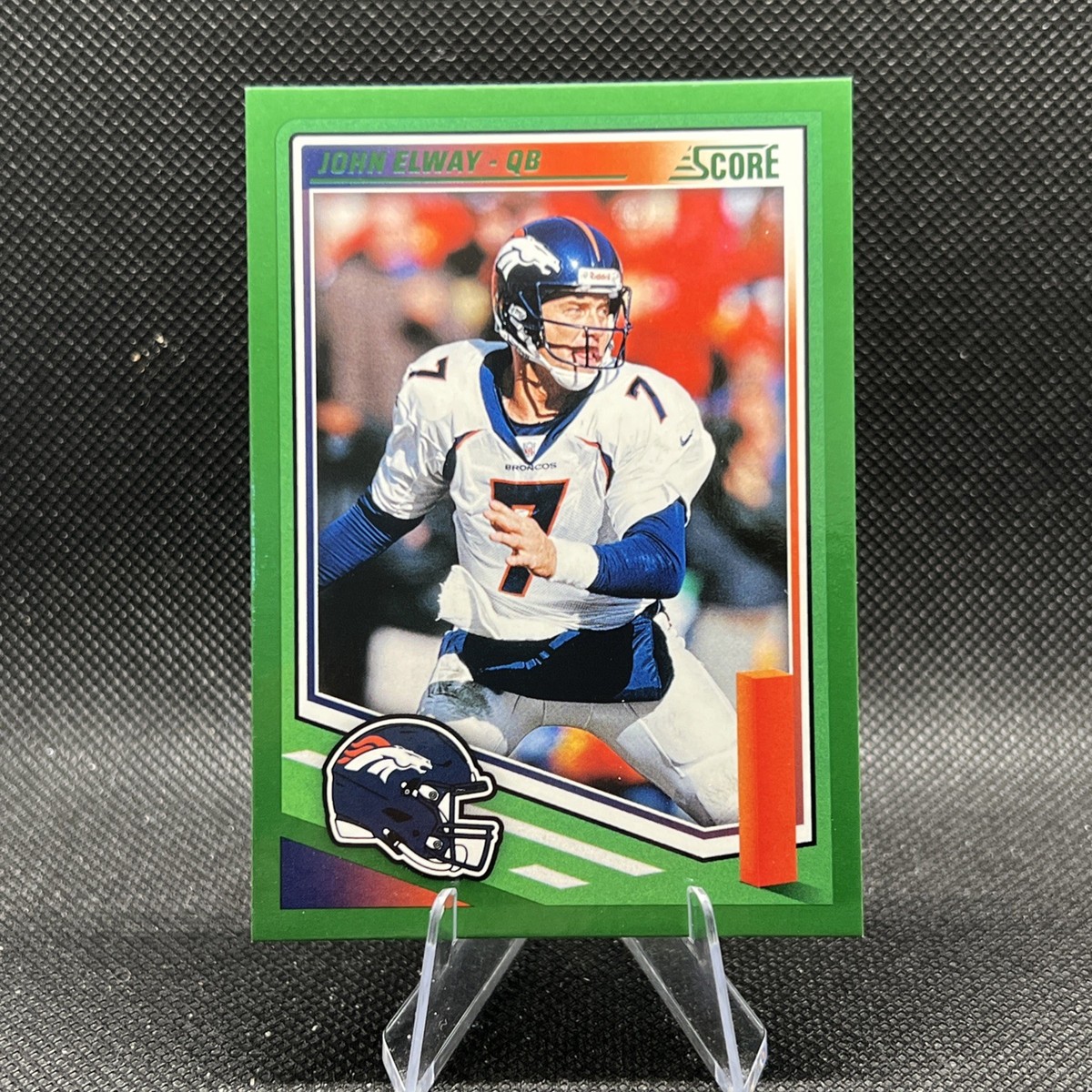 2025 Panini Score - John Elway #69 Green Denver Broncos Parallel