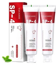 YAYASHI SP-4 Probiotic Toothpaste Ultra+Whitening & Stain Removing - 2 Pack