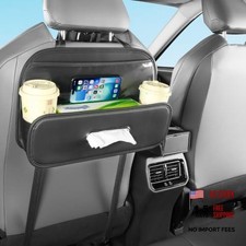 Back Seat Car Organizer with Tissue Holder and 2 Pack Cup Holders