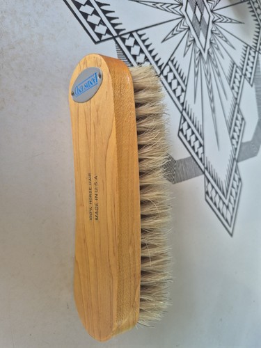 Vintage Lands' End Horse Hair Shoe Shine /Clothing Brush Made In USA