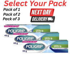 Poligrip Ultra Denture Fixative Cream 40g Polygrip zinc free - Mint Flavour