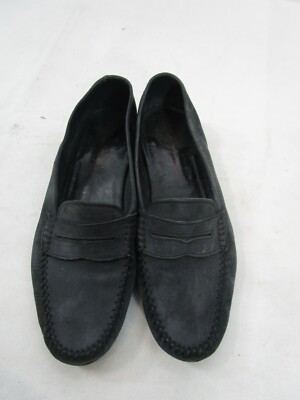 Salvatore Ferragamo Gray Suede Penny Loafer Size 7.5D | eBay display picture 2