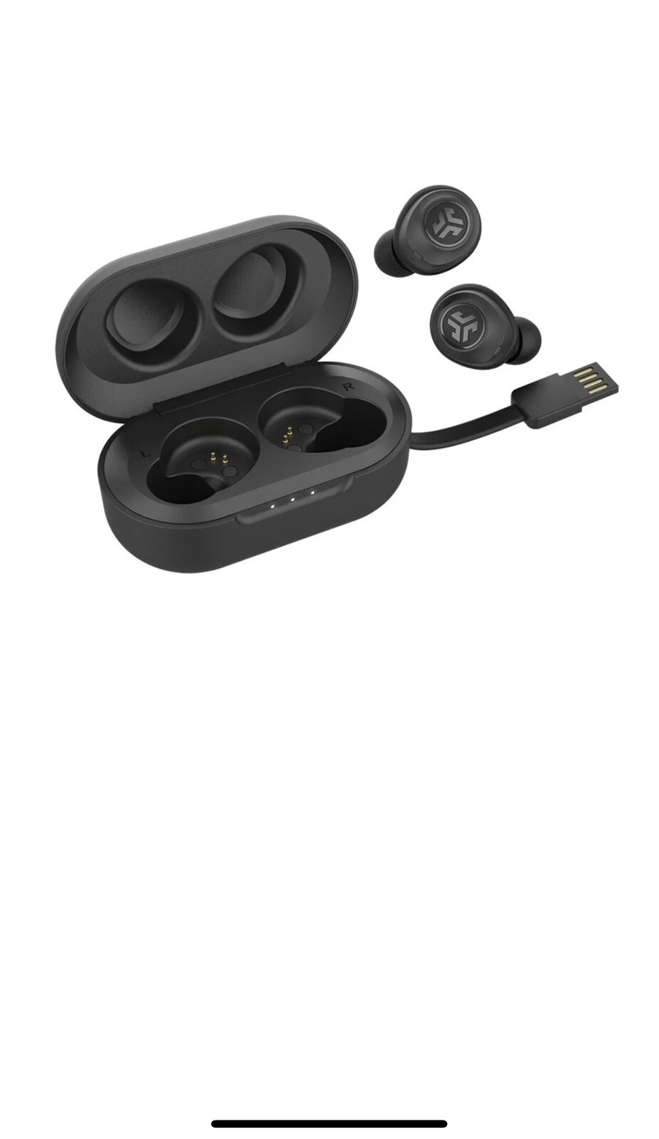 Jlab Jbuds Air True Wireless Signature Bluetooth Earbuds + Charging Case - Black