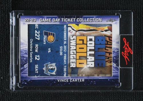 2022-23 Leaf Game Day Ticket Collection - Vince Carter #TC-81