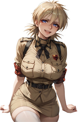 Seras Hellsing Waifu Weatherproof Anime Sticker 6'' Car Decal