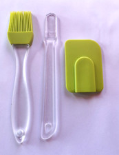 Teigspatel Pinsel Teigschaber Spatel Silikon  Backpinsel Schaber abnehmbar