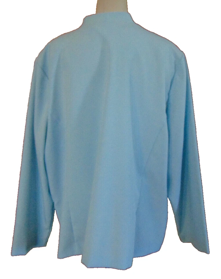 CHAQUETA BLAZER FLORES PRIMAVERA VERANO AZUL ELEGANTE MUJER ELISABETH WILLIAMS ~ 3XL Foto 4 de 4