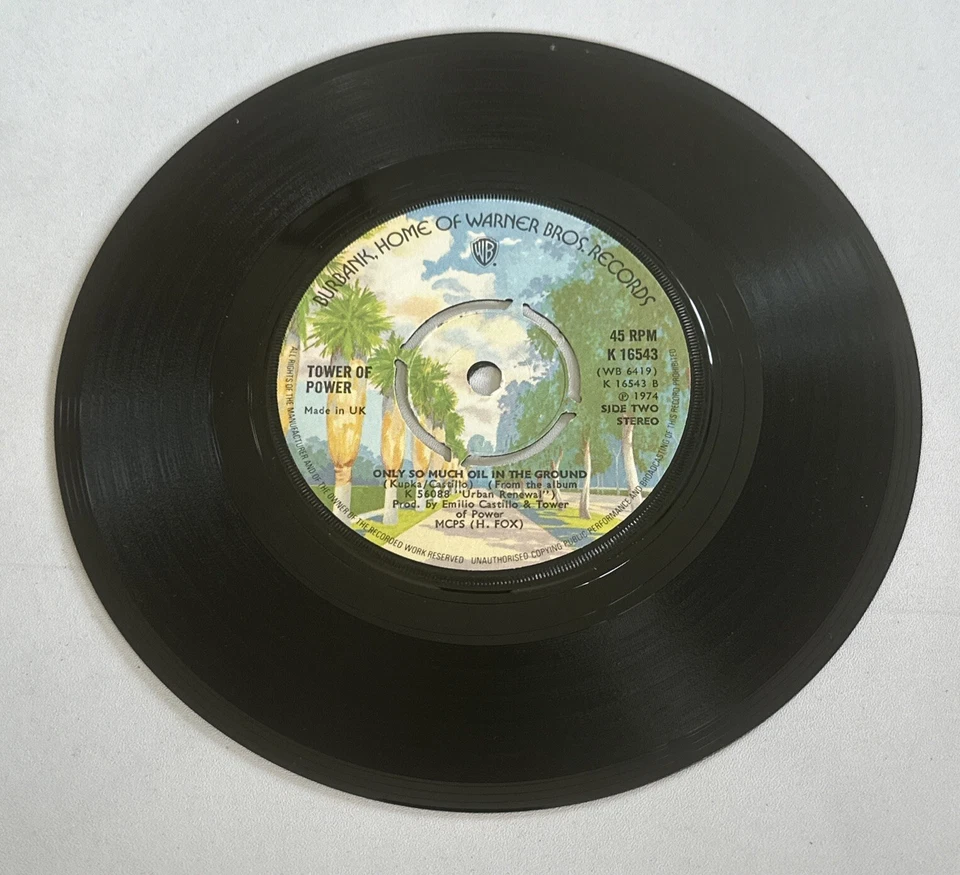 Tower Of Power – It's Not The Crime 7" Vinyl Record  Soul Funk Blues EX M - Image 4 of 4