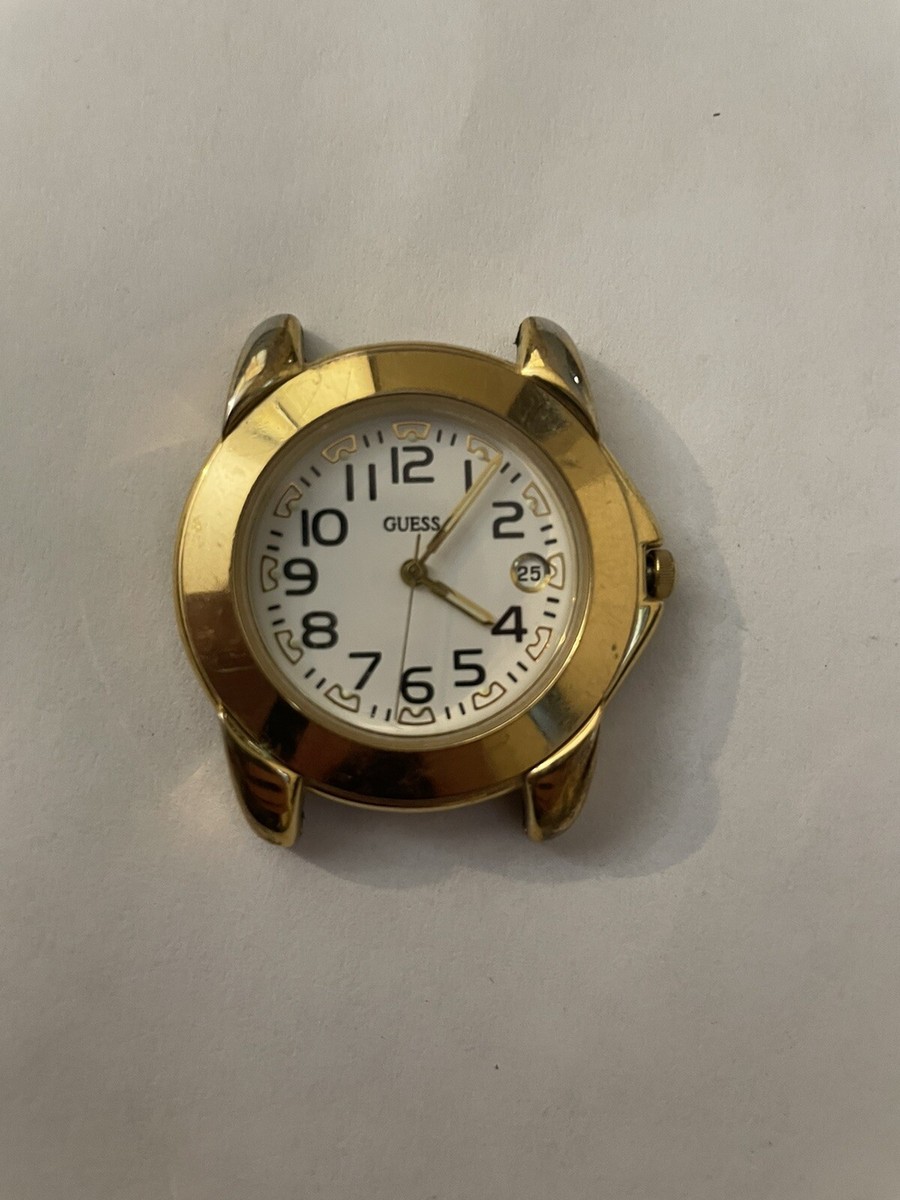 Vintage GUESS Watch 36mm Gold Tone Day/Date Watch in PERFECT  display picture 3