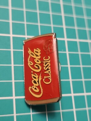 Vtg Coca-Cola Coke Classic Silver Tone Lapel Pin