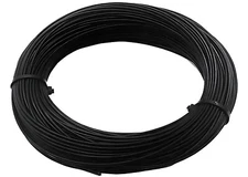 Black Vinyl Coated Stainless Steel 304 Cable Wire Rope 7x19 1/8" thru 3/16"