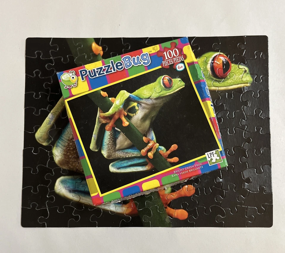 Puzzle Bug 100 Piece Puzzle FROG ( Complete) - Image 2 of 4