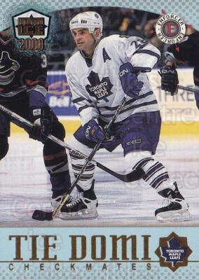1999-00 Dynagon Ice Checkmates American #30 Tie Domi, Mats Sundin