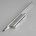 BVLGARI Silver Plated Rollerball Pen (used) FREE SHIPPING WORLDWIDE