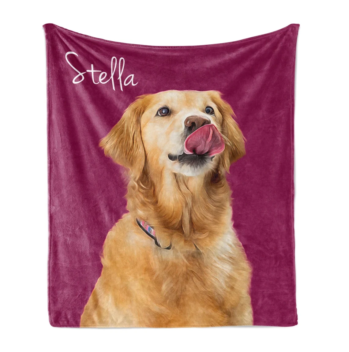 Personalized blankets with shop dog
