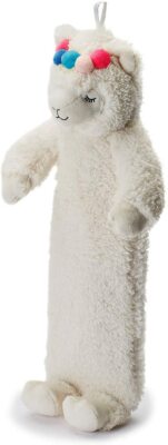Warmies 3D Fluffy White Lama Long Trinkflasche - Neuheit Trinkflasche Geschenkidee