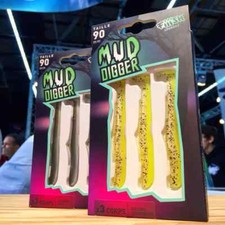 FIIISH MUD DIGGER 90mm New Silicon Lures Bodies Saltwater Freshwater 5-15gr