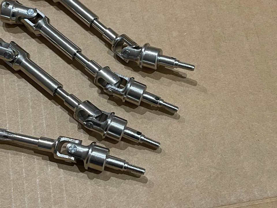 4pcs Hard Steel Front & Rear CVD Driveshaft Arrma Big Rock 3S BLX 4x4 Sil - Image 2 of 4