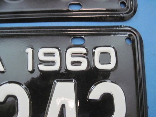 1960 Virginia Nummernschilder professionell restauriert DMV klar zur Zulassung - Bild 2 von 2