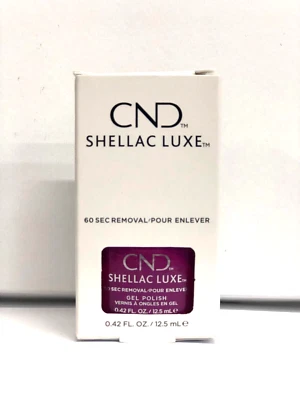 CND SHELLAC LUXE Nail Gel Polish -MAGENTA MISCHIEF- 14+Day Wear LED Cure 12.5ml