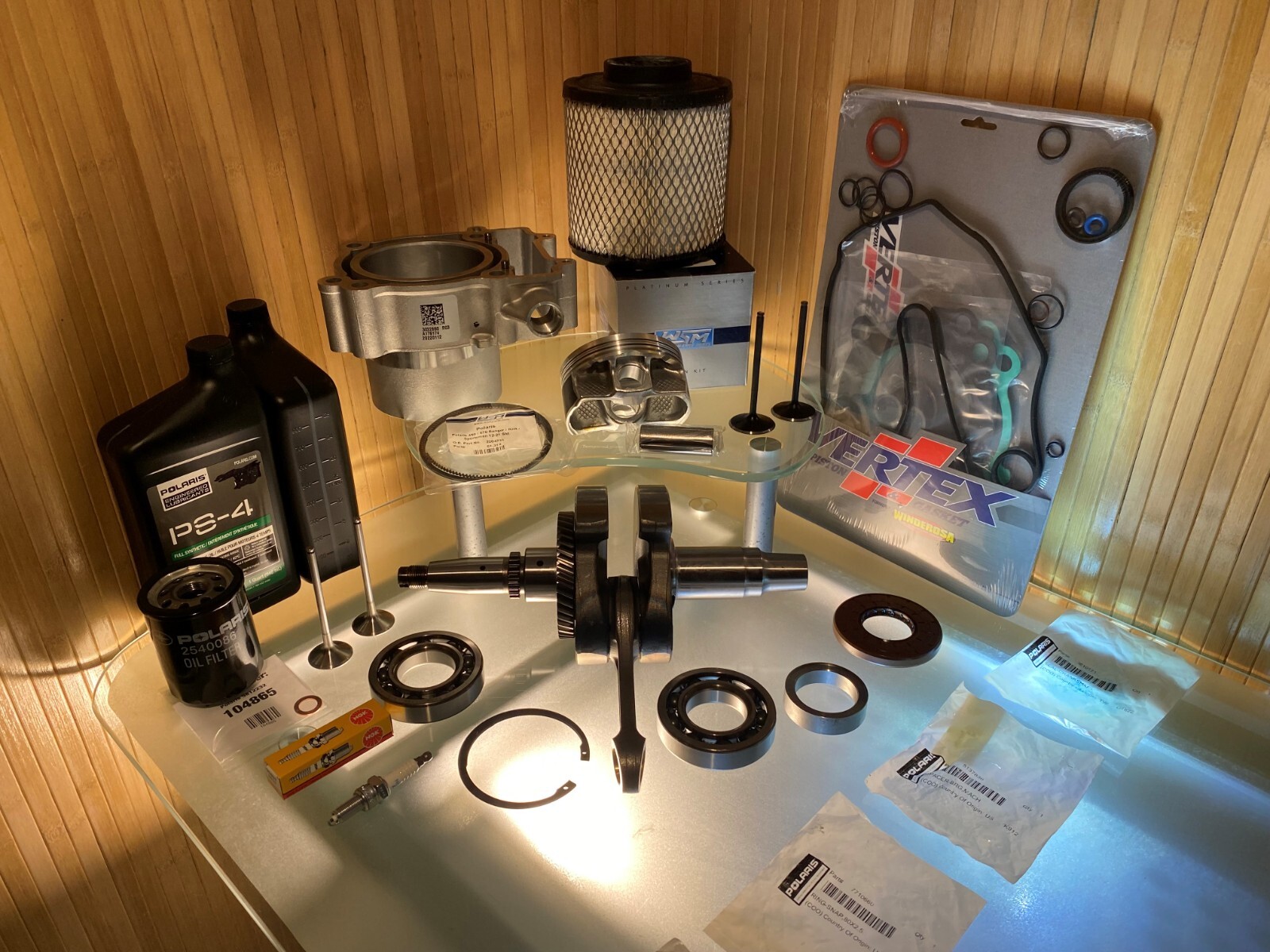 2014-17 POLARIS SPORTSMAN 570 ENGINE REBUILD Kit / CylinderCrankAIR FIL  Oil