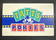 Vintage Tatts Pokies Slim Matchbox Matches Australia