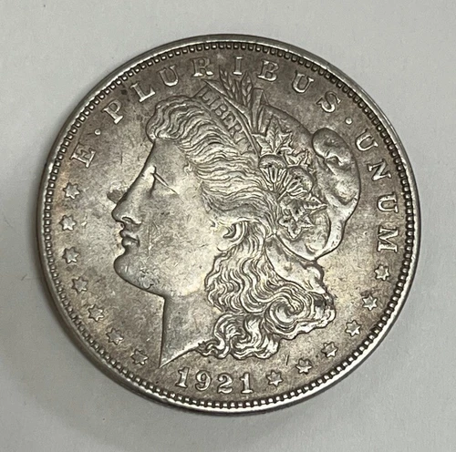 1921-D Morgan Dollar Vam Variety VAM-8A Die Break Flagged R Extra Fine