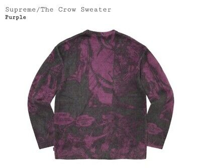SUPREME THE CROW SWEATER- PURPLE SIZE XL FW21 WEEK 4 SUPREME THE CROW SWEATER- PURPLE SIZE XL FW21 WEEK 4
