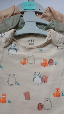 Marks Spencer Baby Vest Bodysuit PART SET size 9-12 months 100 - Main Image