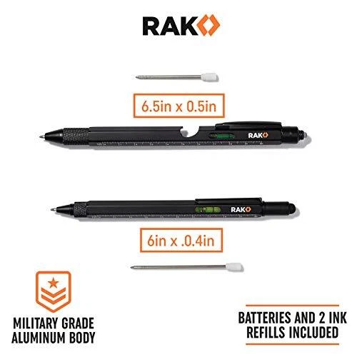 Multi-Tool 2Pc Pen Set - LED Light, Touchscreen Stylus, Multitool Pen Set