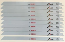 BOSCH 10 PIECE LOT 12" RECIPROCATING SAW BLADES 18 TPI RECIP RM1218 FOR METAL