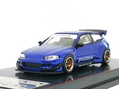 1/64 Pandem Honda Civic Eg6 Blue Metallic Ignition Model Japan Limited |  eBay