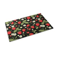 Outdoor Door Mat Entrance Rug Floor Mat Rugs Barrier Mat Strawberry fruit 90x60