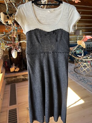 slim fit dress slacks Dove Grey Surplice Knit Sweater Short Dress main image 0