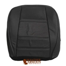 02 Ford Mustang Driver Side Bottom Replacement Leather Seat Cover Black