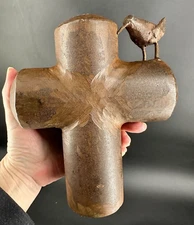 VTG Jan Barboglio Bird The Covenant Cardinal Cross Forged Iron Retired GORGEOUS