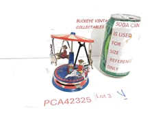 VTG Schylling Collector Series Animal Carousel Pull & Spin Tin Toy~ NEEDS REPAIR