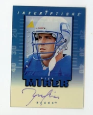 C620 RICK MIRER AUT 1997 PINNACLE INSCRIPTIONS 418/2000 NOTRE DAME RARE SP BEARS