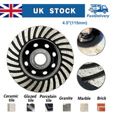 Ø115mm Diamond Concrete Grinding Wheel Turbo Row Sanding Disc for Granite Marble