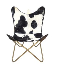 Chaise Longue Pliante En Cuir Fait Main En Métal