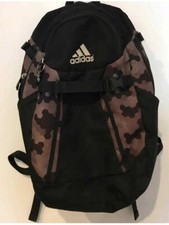 Adidas Camo Desert Black Backpack 20  X 13  X 6  FAST FREE SHIPPING  