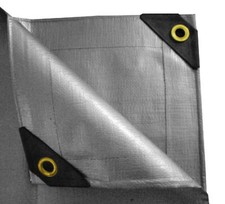 14x20 ft. Heavy Duty All Weather UV Protection Canopy Tarp 12mil - Silver