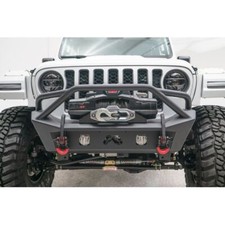 Fab Fours Jl18-b4752-b Stubby Bumper Wpre-runner Guard Bare Steel