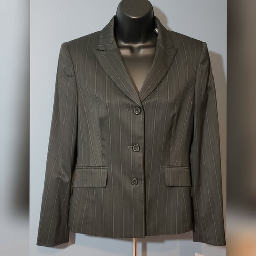 NWT ANNE KLEIN PETITE STRIPED BLAZER | eBay
