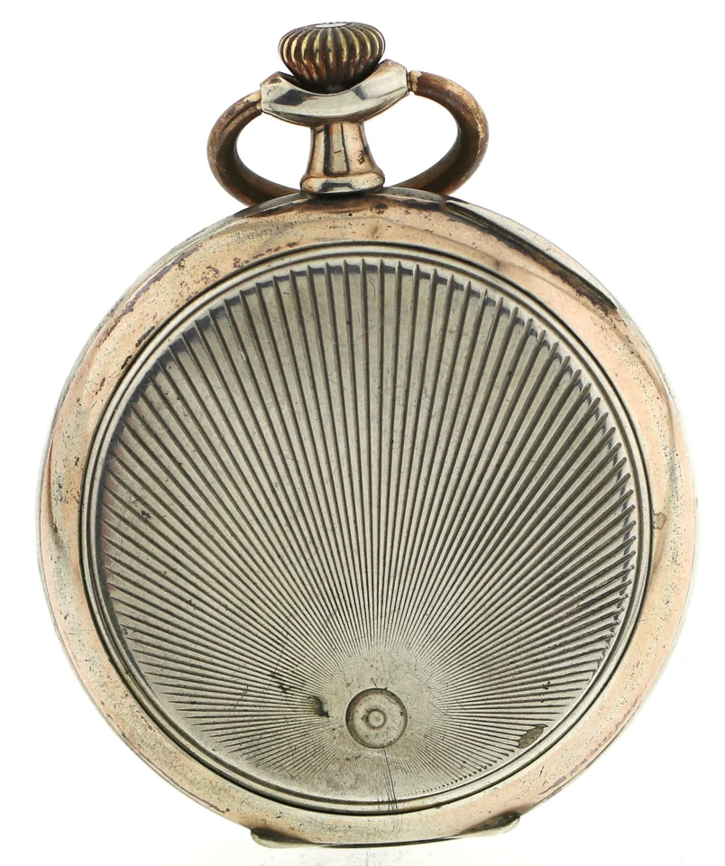 System Glashütte Herren- Savonette Sprungdeckel Taschenuhr 800er Silber 78,5g - Bild 3 von 4